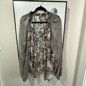 Free People Bohemian Blouse size M